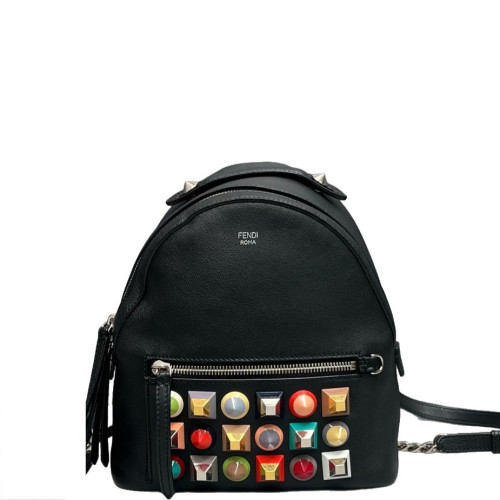 Fendi Studded By The Way Backpack Calfskin Black