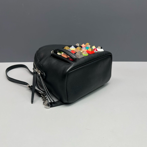 Fendi Studded By The Way Backpack Calfskin Black