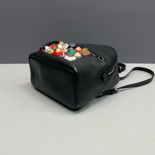 Fendi Studded By The Way Backpack Calfskin Black