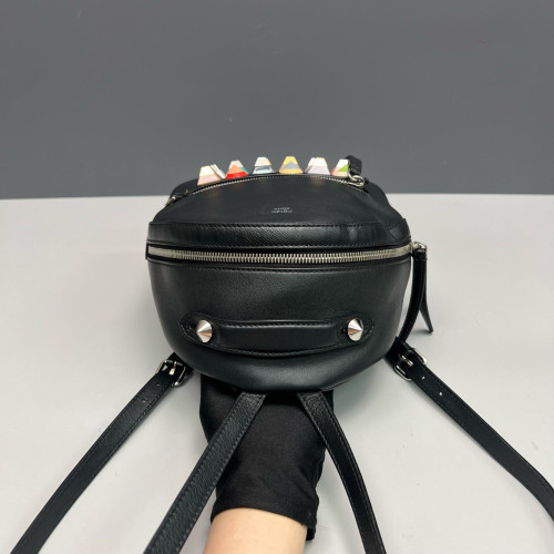 Fendi Studded By The Way Backpack Calfskin Black