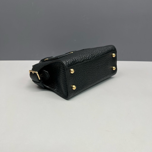 Burberry Crossbody Bag Grained Calfskin Black