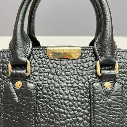 Burberry Crossbody Bag Grained Calfskin Black