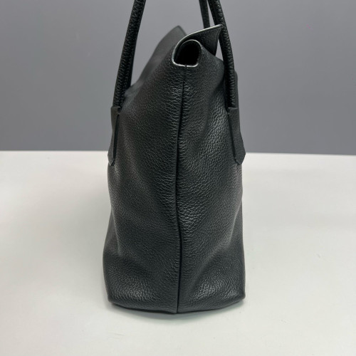 Burberry Tote Bag Grained Calfskin Black Burberry Tote Bag Grained Calfskin Black