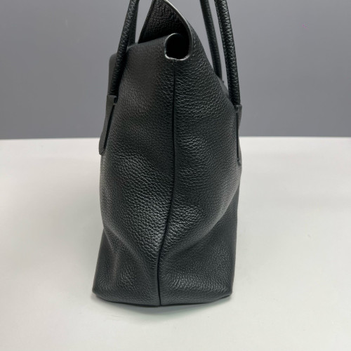 Burberry Tote Bag Grained Calfskin Black Burberry Tote Bag Grained Calfskin Black