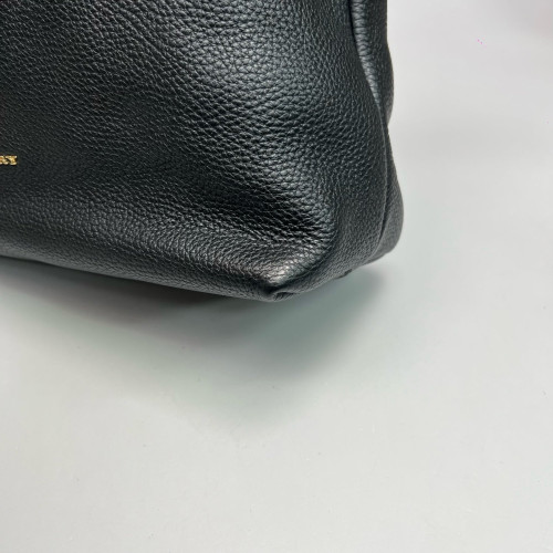 Burberry Tote Bag Grained Calfskin Black Burberry Tote Bag Grained Calfskin Black