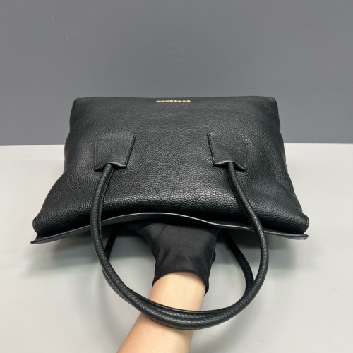 Burberry Tote Bag Grained Calfskin Black Burberry Tote Bag Grained Calfskin Black