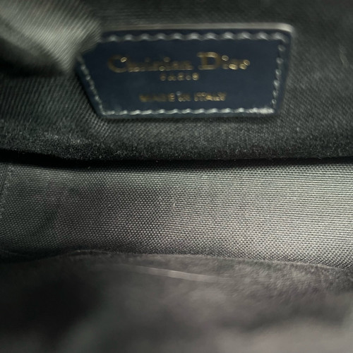 Dior 30 Montaigne Mini Box Bag Oblique Navy Beige Black