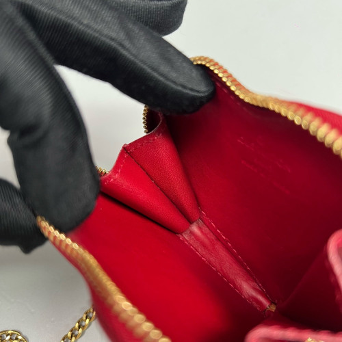 Louis Vuitton Coin Purse Vernis Red Louis Vuitton Coin Purse Vernis Red