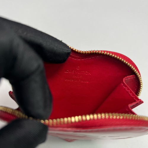 Louis Vuitton Coin Purse Vernis Red Louis Vuitton Coin Purse Vernis Red
