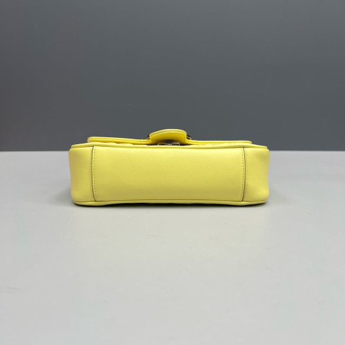 Gucci Matelasse Mini GG Marmont Calfskin Yellow