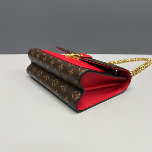 Louis Vuitton Victoire Monogram Brown Red
