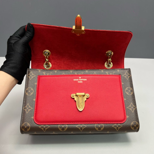 Louis Vuitton Victoire Monogram Brown Red
