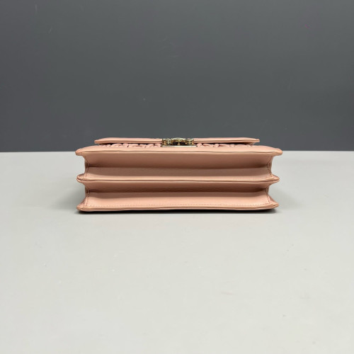 Miu Miu Matelasse Flap Bag Lambskin Pink
