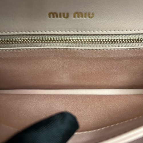 Miu Miu Matelasse Flap Bag Lambskin Pink