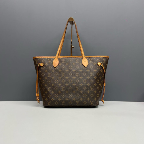 Louis Vuitton Neverfull MM Monogram Magenta Brown