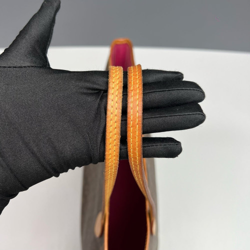 Louis Vuitton Neverfull MM Monogram Magenta Brown