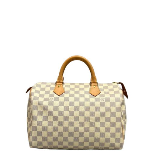 Louis Vuitton Speedy 30 Damier Azur White