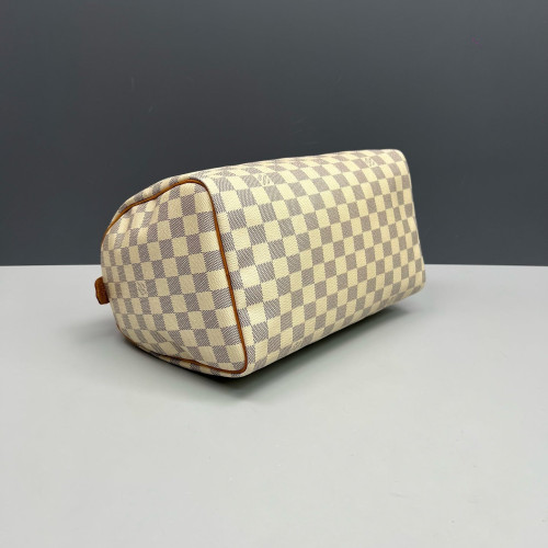 Louis Vuitton Speedy 30 Damier Azur White