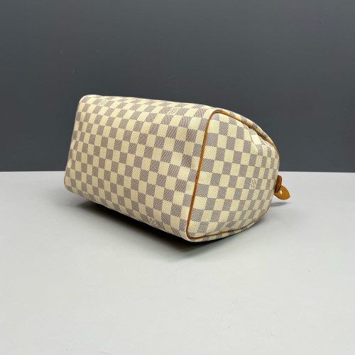 Louis Vuitton Speedy 30 Damier Azur White