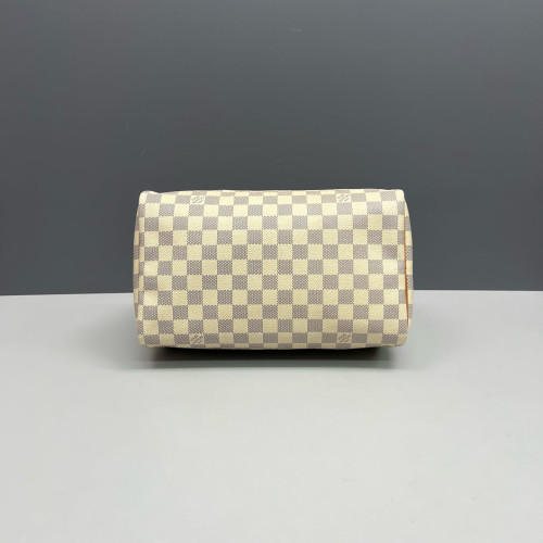 Louis Vuitton Speedy 30 Damier Azur White