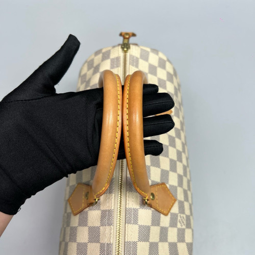 Louis Vuitton Speedy 30 Damier Azur White