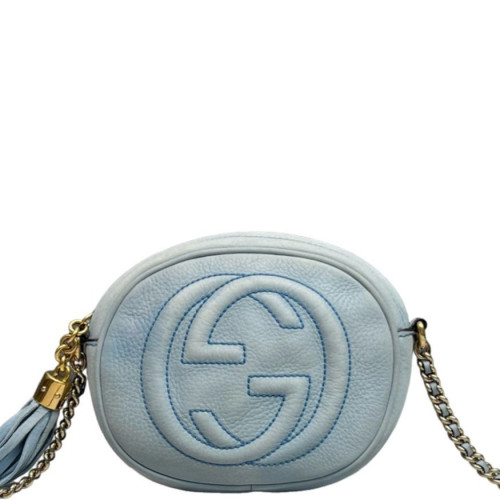 Gucci Tassel Camera Case Calfskin Azur Blue