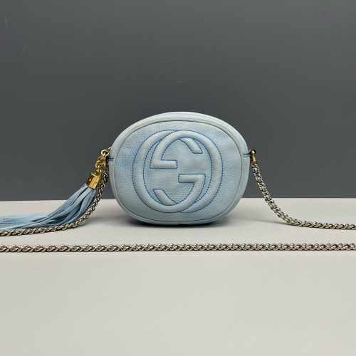 Gucci Tassel Camera Case Calfskin Azur Blue