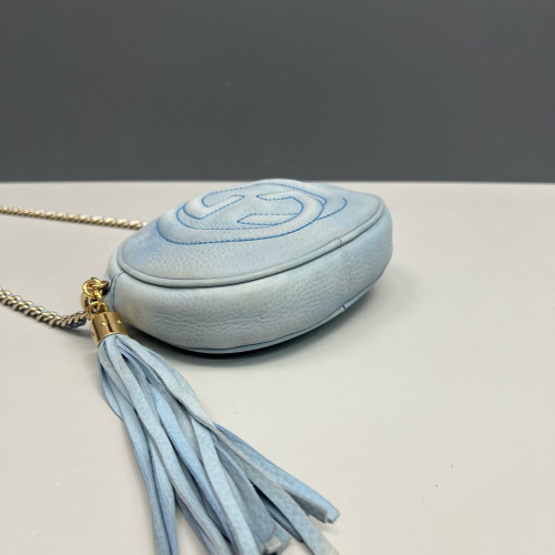 Gucci Tassel Camera Case Calfskin Azur Blue