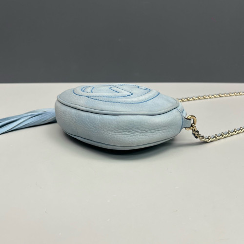 Gucci Tassel Camera Case Calfskin Azur Blue