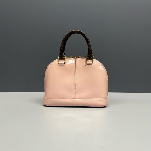 Louis Vuitton Alma BB Vernis Monogram Pink