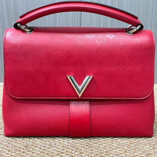 Louis Vuitton Very One Handle Calfskin Red