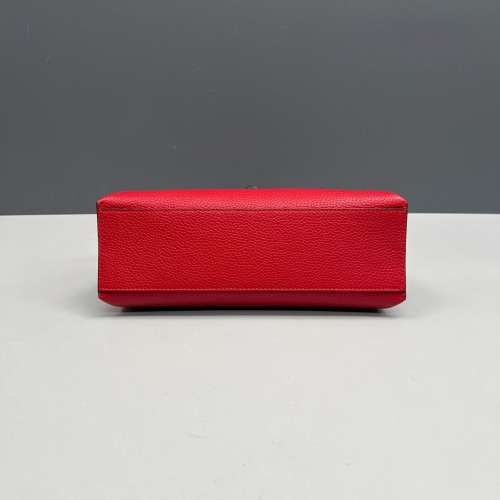 Gucci Small Bamboo Daily Top Handle Bag Calfskin Red