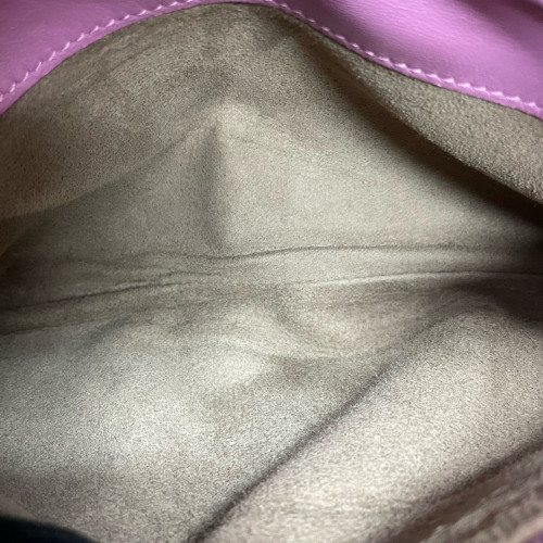 Bottega Veneta Clutch Calfskin Intrecciato Pink
