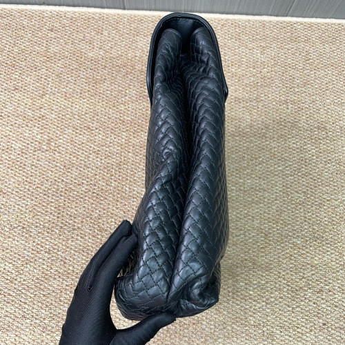 Bottega Veneta Briefcase Lambskin Intrecciato Nappa Black