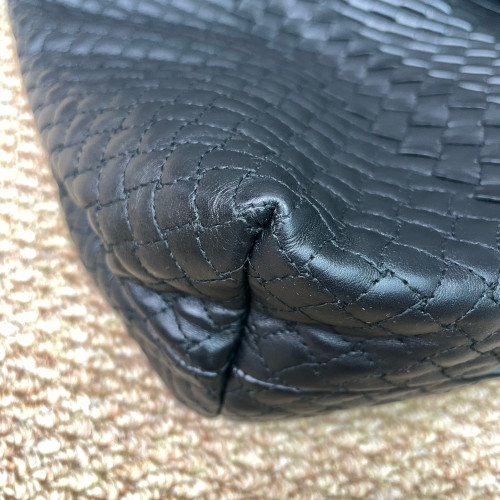 Bottega Veneta Briefcase Lambskin Intrecciato Nappa Black