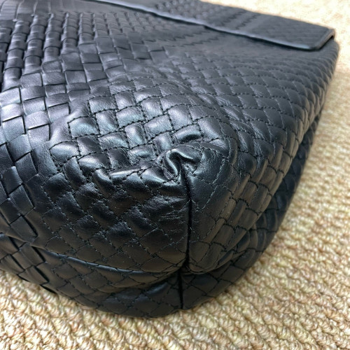 Bottega Veneta Briefcase Lambskin Intrecciato Nappa Black