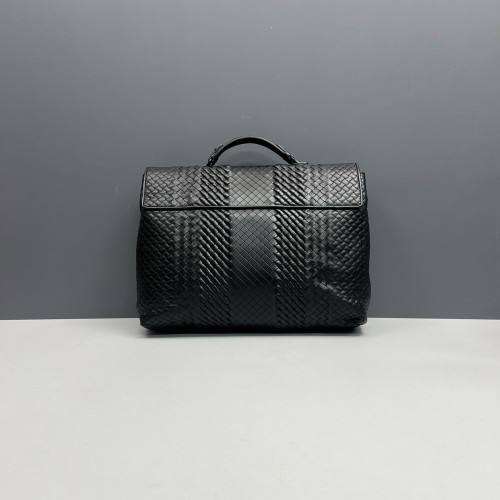 Bottega Veneta Briefcase Lambskin Intrecciato Nappa Black