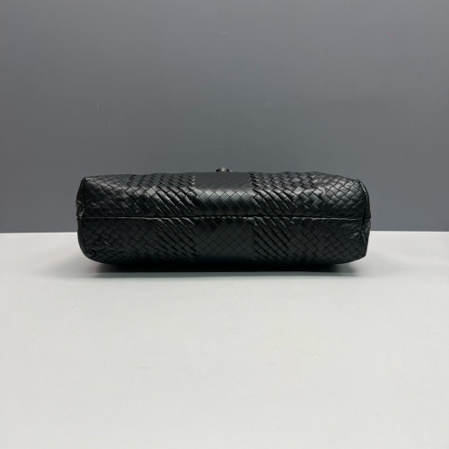Bottega Veneta Briefcase Lambskin Intrecciato Nappa Black