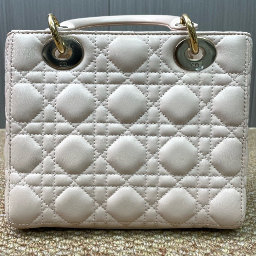 Dior Small Lady Dior Cuir Light Pink