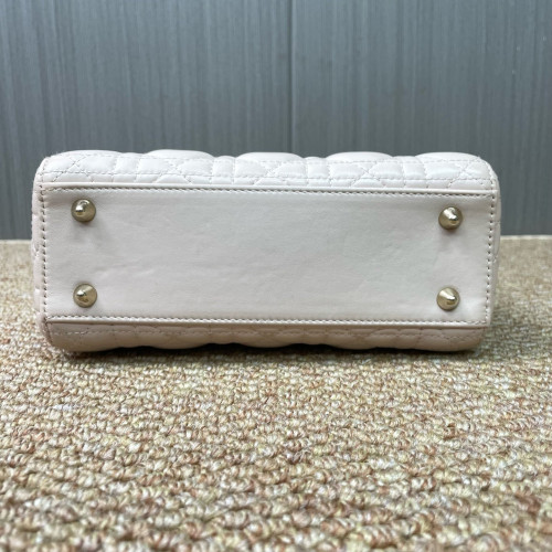 Dior Small Lady Dior Cuir Light Pink