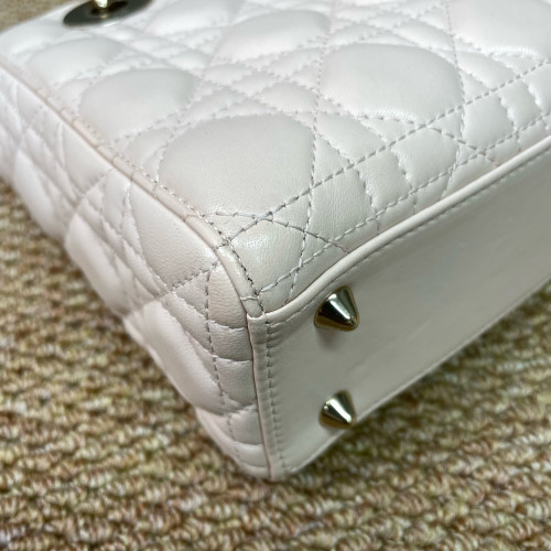 Dior Small Lady Dior Cuir Light Pink
