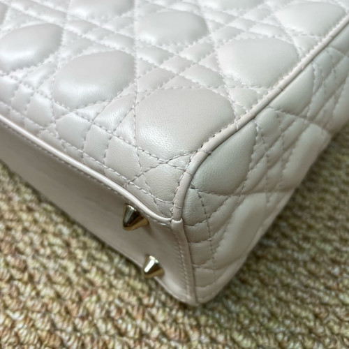 Dior Small Lady Dior Cuir Light Pink