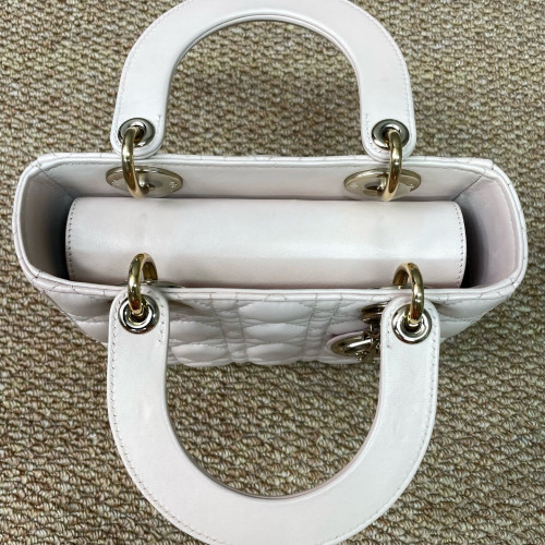 Dior Small Lady Dior Cuir Light Pink