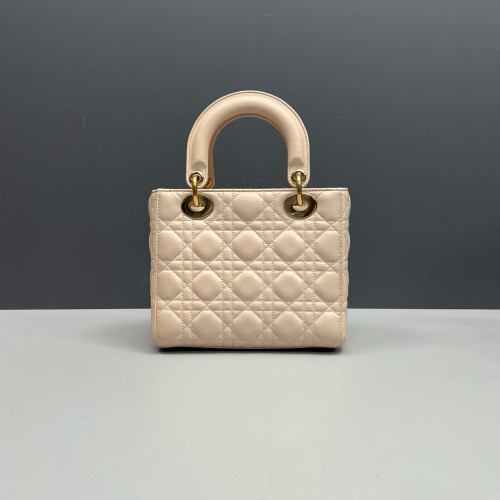 Dior Small Lady Dior Cuir Light Pink