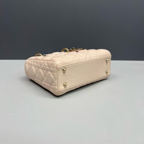 Dior Small Lady Dior Cuir Light Pink
