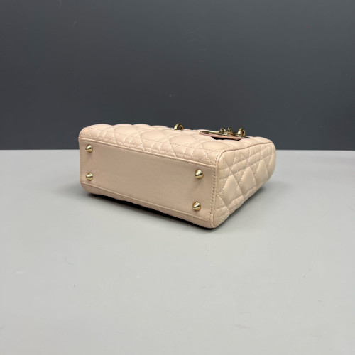 Dior Small Lady Dior Cuir Light Pink