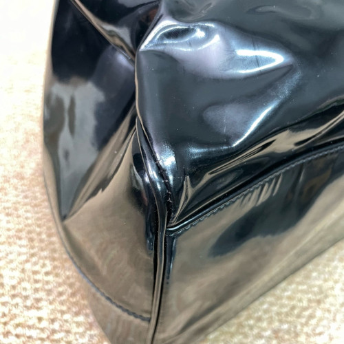 Balenciaga City Boston Bag Glazed Calfskin Black