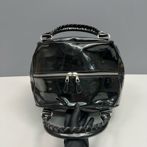Balenciaga City Boston Bag Glazed Calfskin Black
