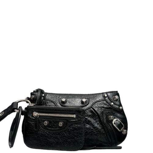 Balenciaga City Clutch Arena Lambskin Black