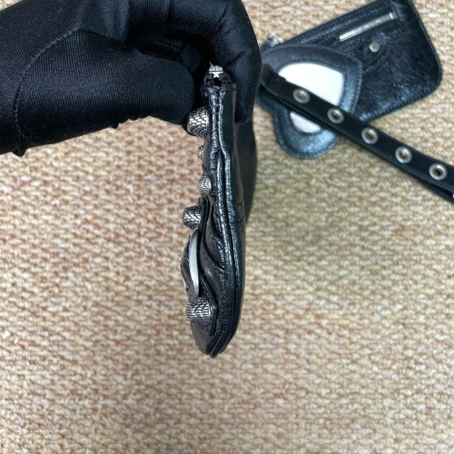 Balenciaga City Clutch Arena Lambskin Black